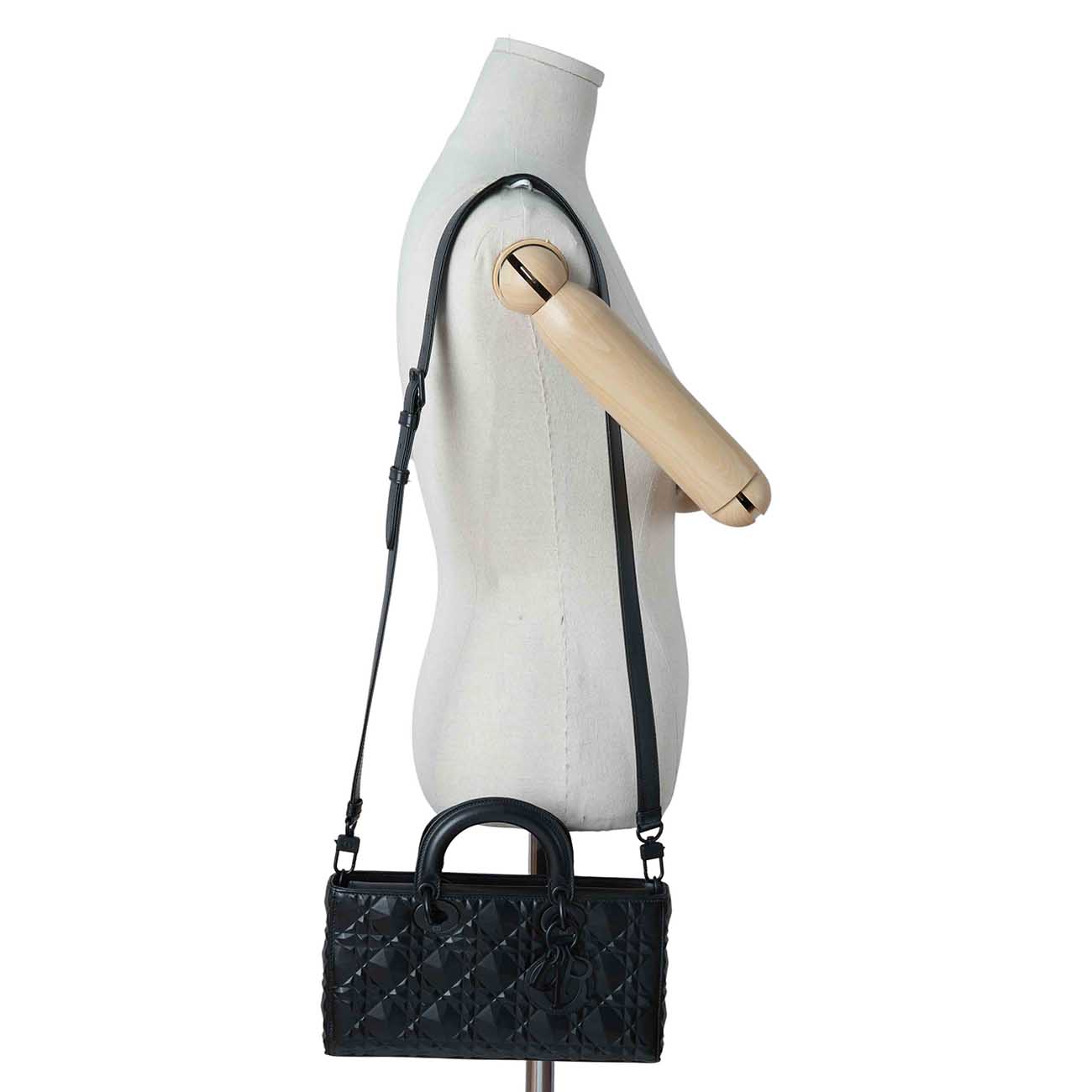 CHRISTIAN DIOR(USED)크리스찬디올 레이디 디조이 미듐 토트 겸 숄더백